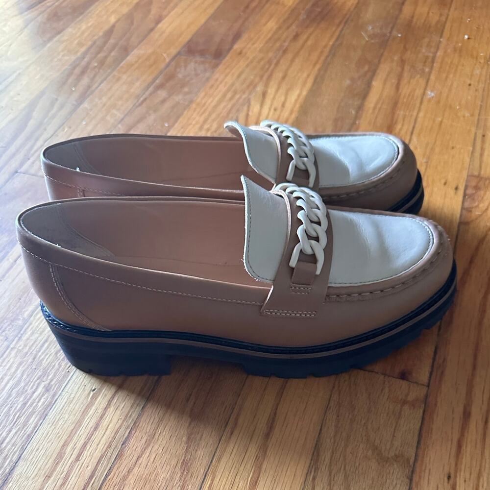 Clarks Orianna Edge Chain Lug Sole Loafers 9M Modern Chunky